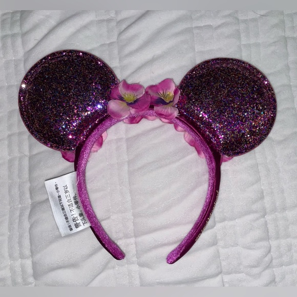 Disney Minnie Ears Violet Lemonade Epcot Flower and Garden Headband - Picture 3 of 3